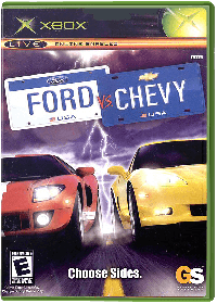 Ford vs Chevy Xbox US box art
